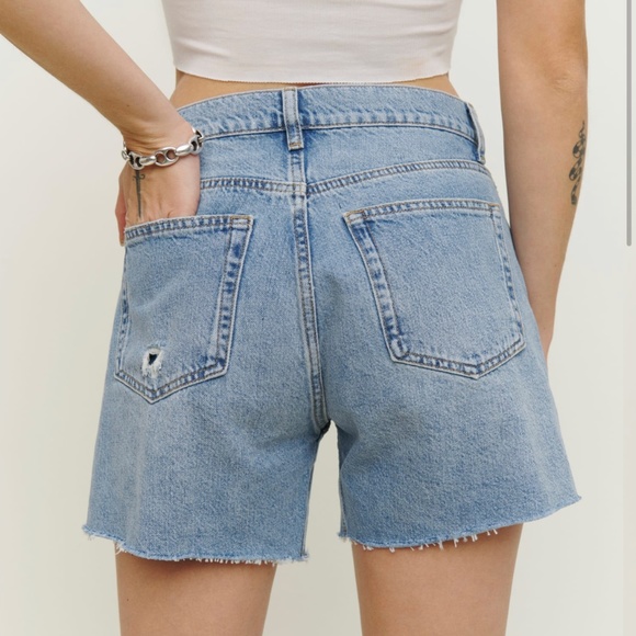 Reformation Jesse Relaxed Jean Shorts - Picture 2 of 4
